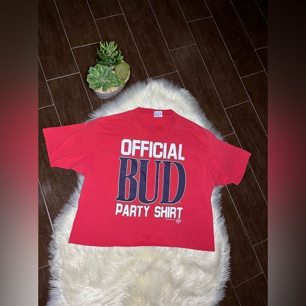Official Bud Light crop top sz OSFA